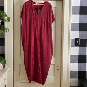 Universal Standard for J Crew Cupro tunic dress